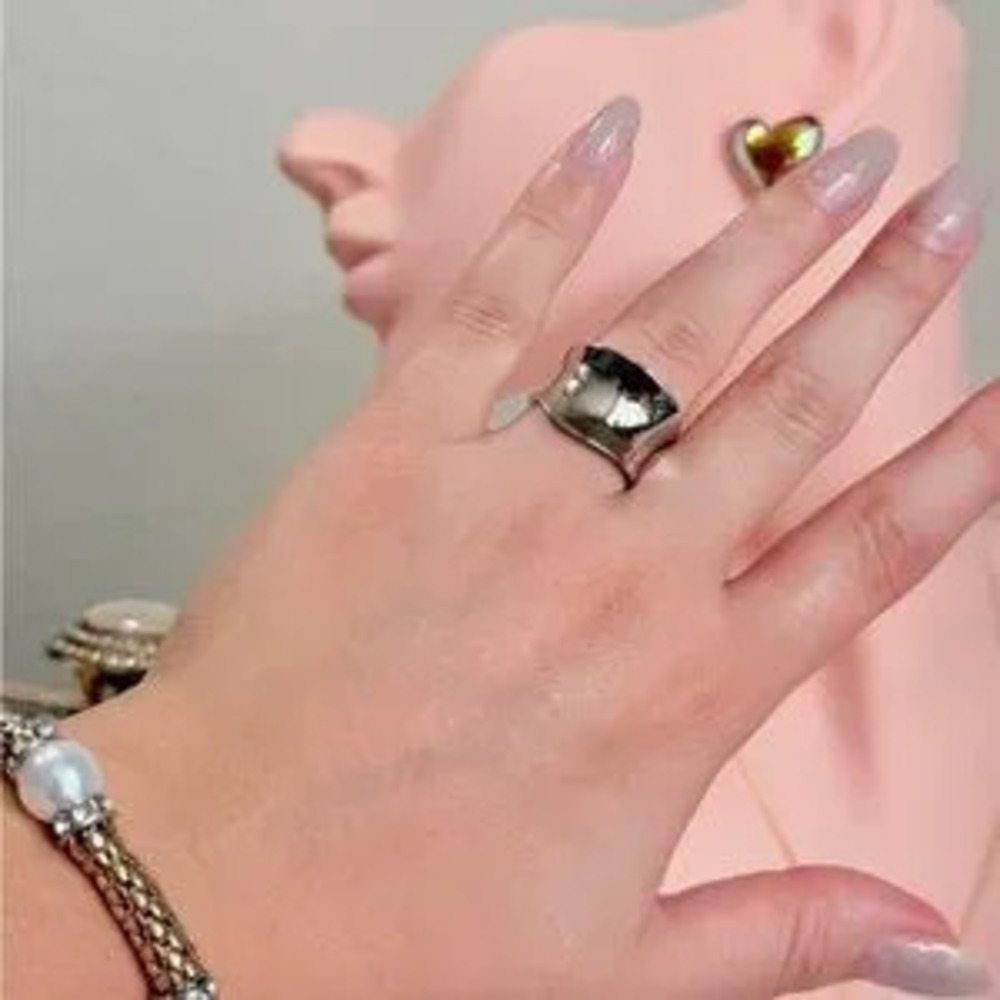 S925 Silver Adjustable Band Ring